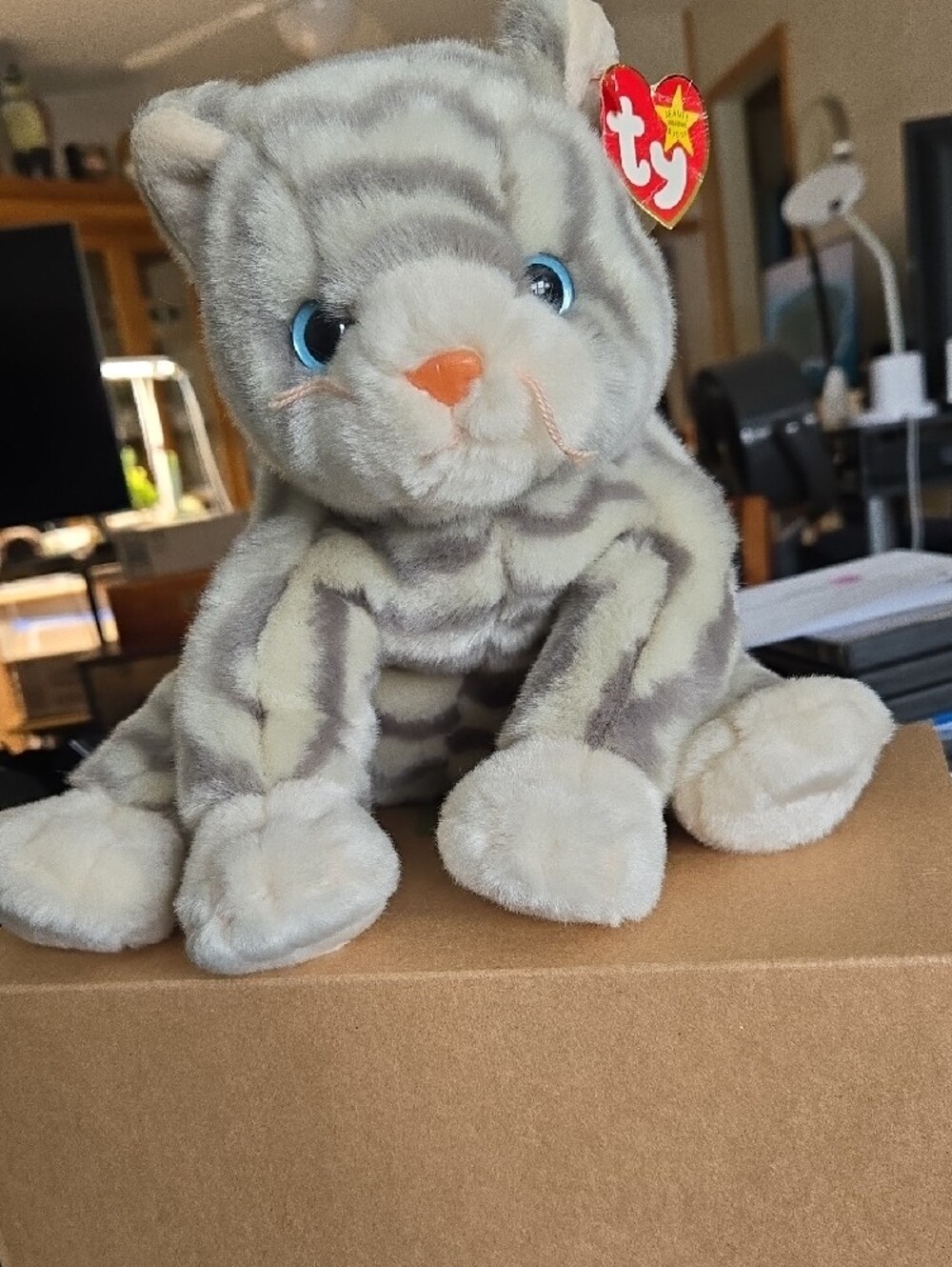 Ty Grey and White Named Silver. - Picture 2 of 5